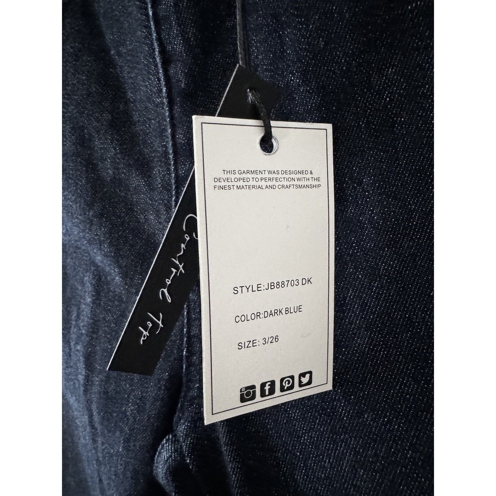 Judy Blue Tummy Control Skinny High Waist Jeans Raw Hem Dark Wash Sz 26‎ - Picture 10 of 16